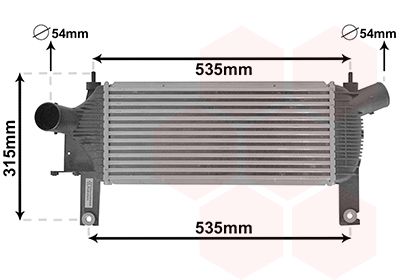 VAN WEZEL Интеркулер 13004339